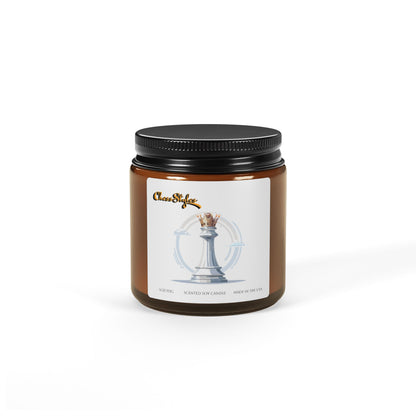 Scented Soy Candle (Multi-Size, Amber Jar)