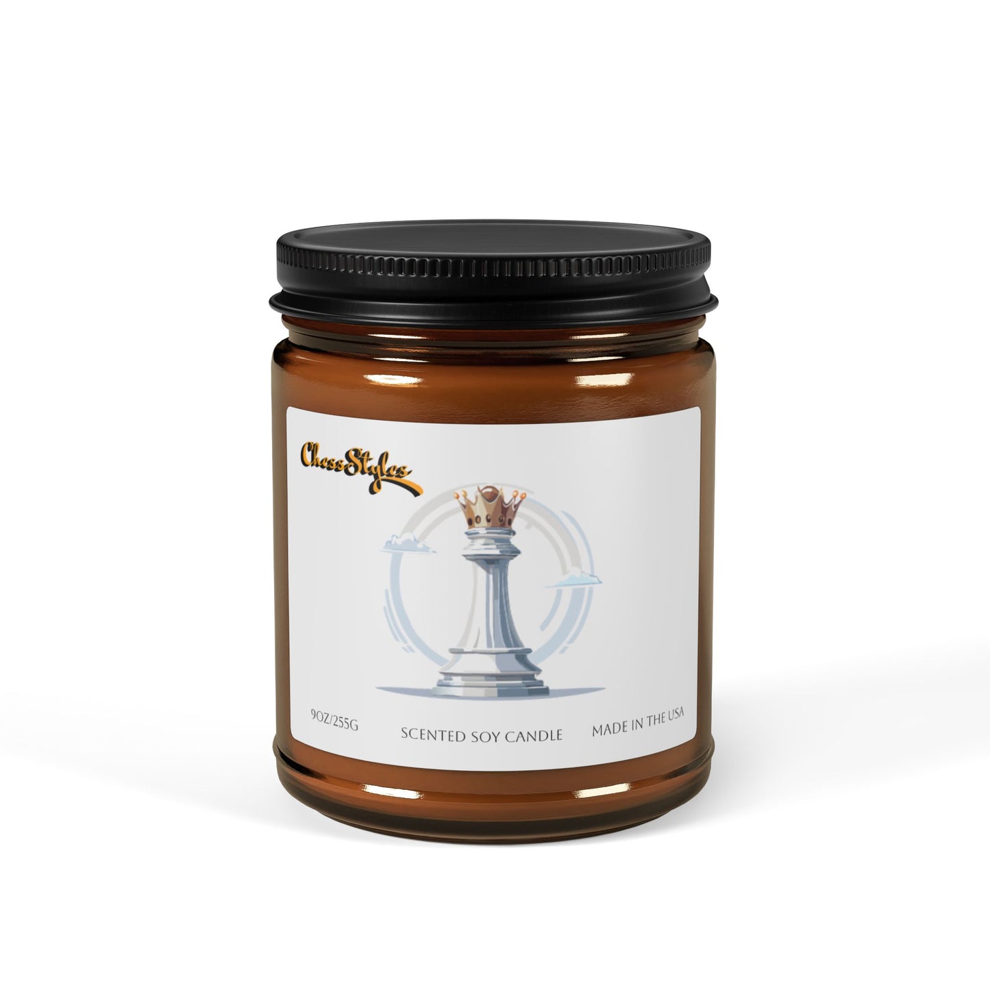 Scented Soy Candle (Multi-Size, Amber Jar)