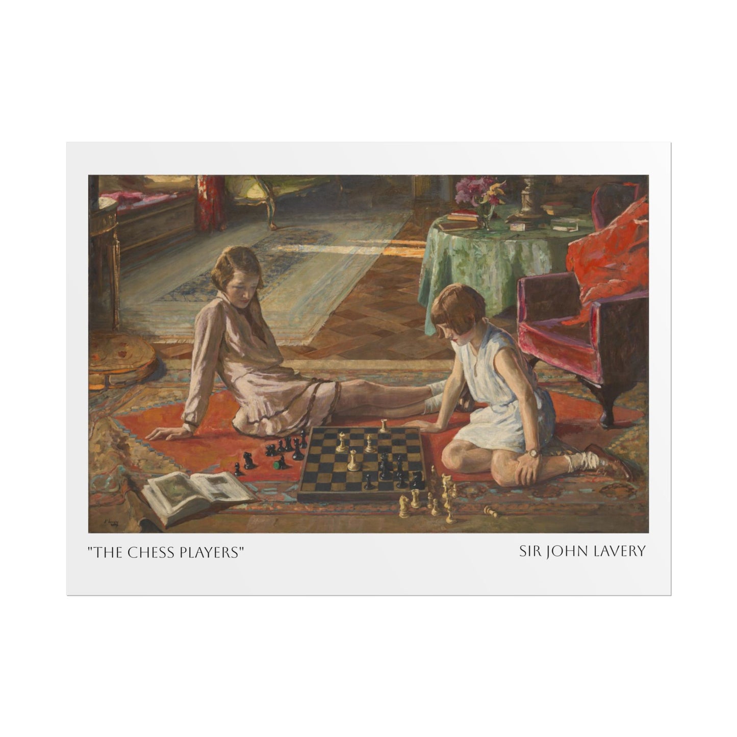 the chess players sir john lavery poster